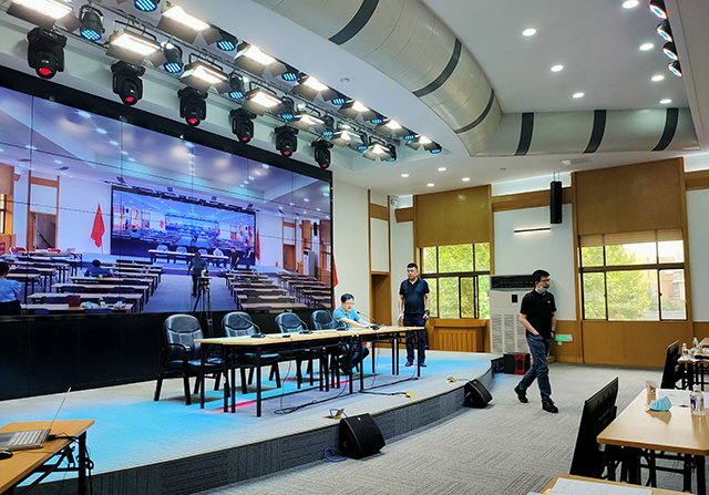 中国人民银行西安分行党校教学基地大教室音视频系统改造项目(图1)